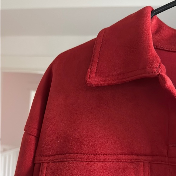 Red Cropped Jacket - Picture 3 of 5